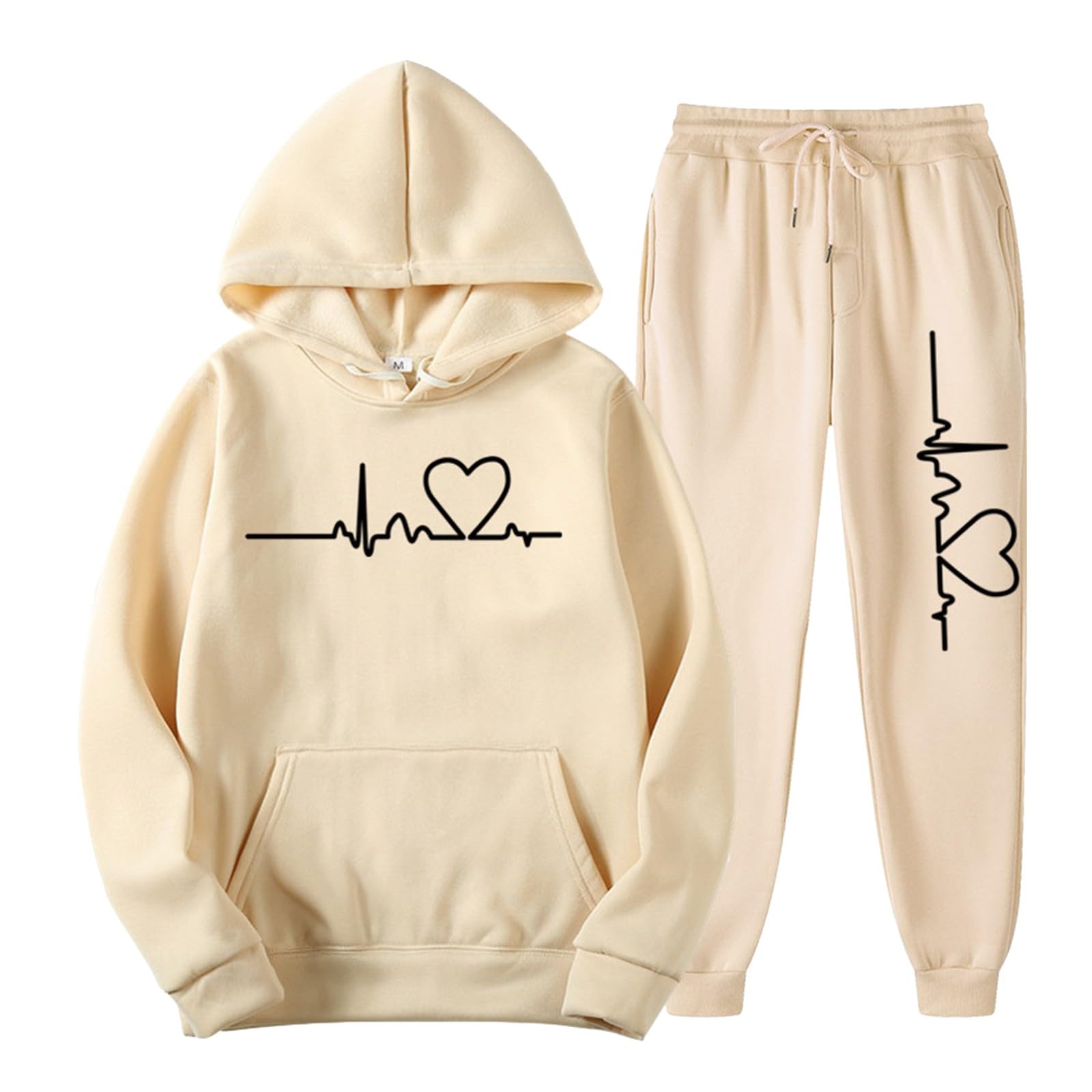 IQYU Trainingspak voor heren en dames, sweatshirtset, sportjack en trainingsbroek, tracksuit set, pullover sportbroek, ademend en comfortabel, joggingbroek en trainingspakken, grijs, XXL