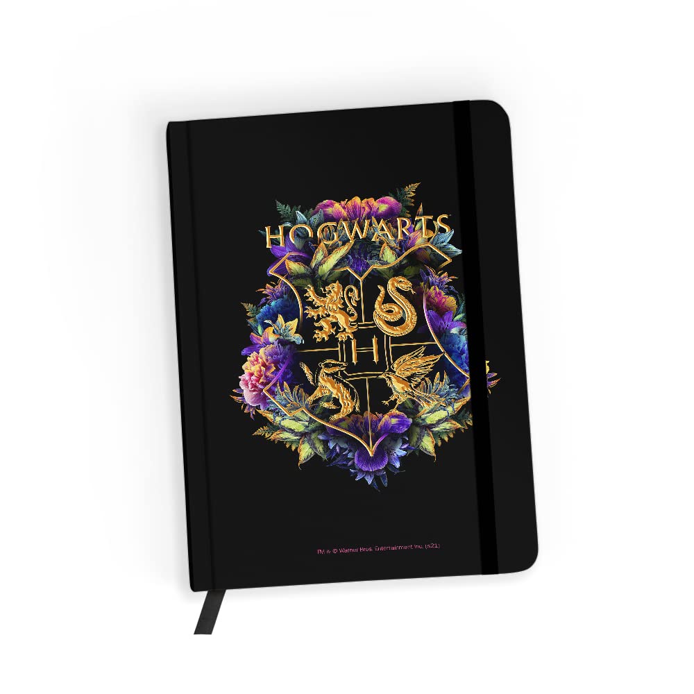 ERT GROUP Harry Potter Official Licensed Harry Potter 020 Black Notebook with Check Paper A5
