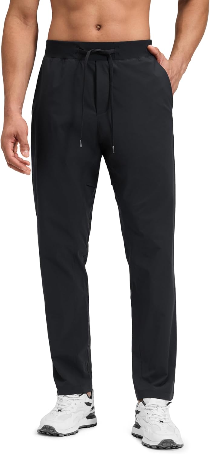 CRZ YOGA Workout Daily Pants for Men 30" - Quick Dry Sweat-Wicking Athletic Casual Lounge Joggers Trouser with Pockets