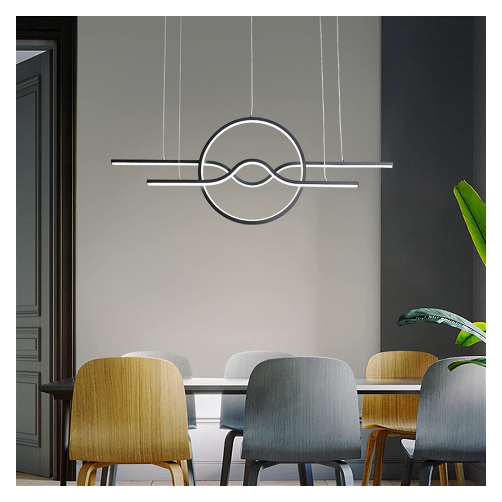 Daoke Chandelier, Modern LED Chandelier for Dining Room, Living Room, Kitchen, Bar, Suspension, Luminaire, Chandeliers, Office Lighting, Home Use