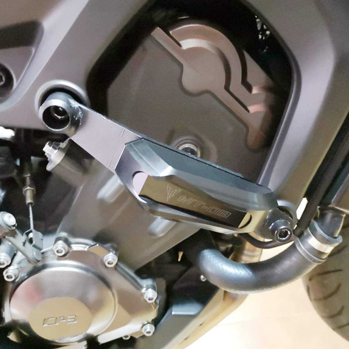 pour Yamaha FJ-09 XSR900 MT-09 FZ-09 MT-09 SP MT-09 TRACER 2014 2015 2016 2017 2018 2019 2020 Moto Couvercle coulissant de cadre de protection de moteur en aluminium