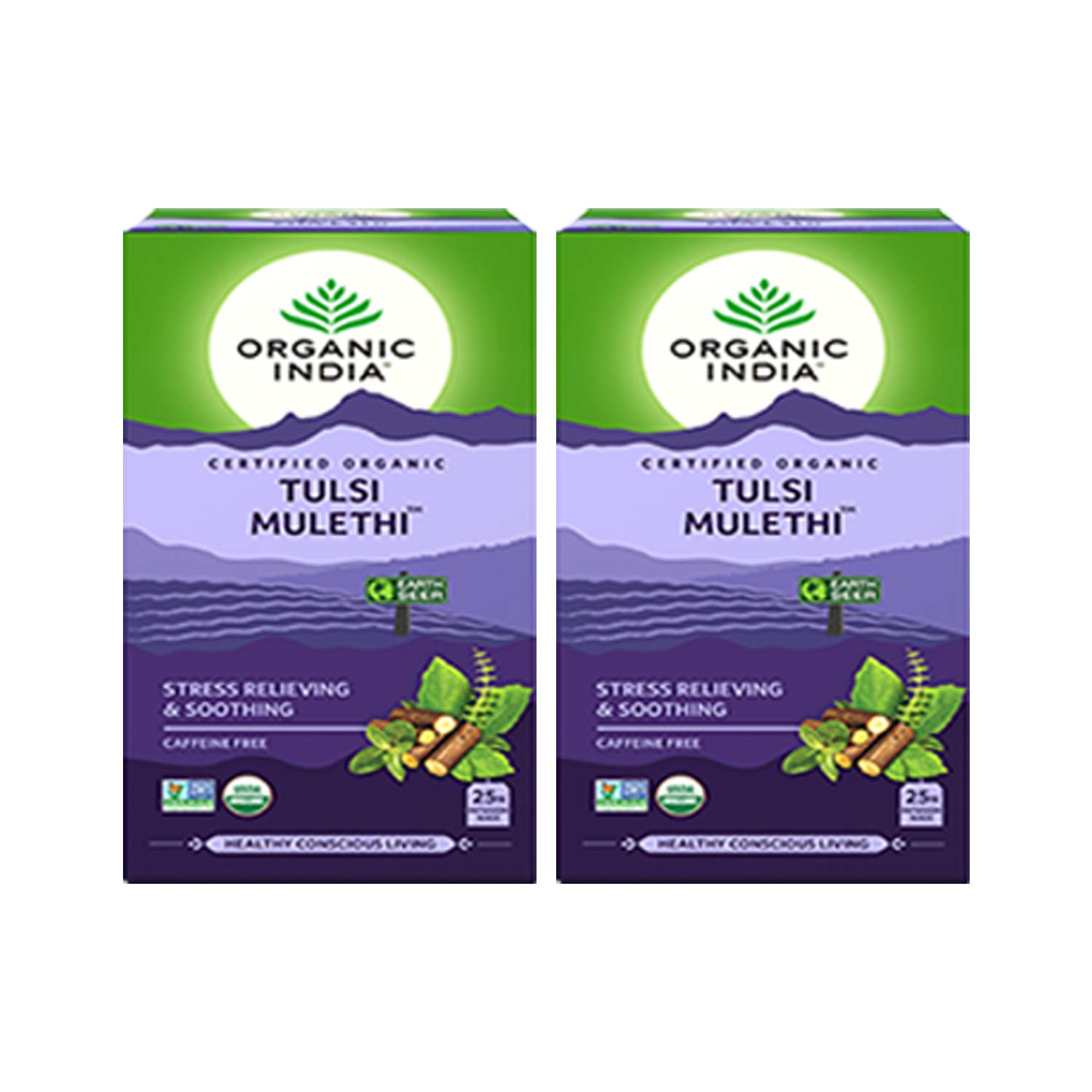 Organic India Tulsi Mulethi Tea, 25 Infusion Bags (Pack of 2) (B07PB95MHH) Amazon Price History, Amazon Price Tracker