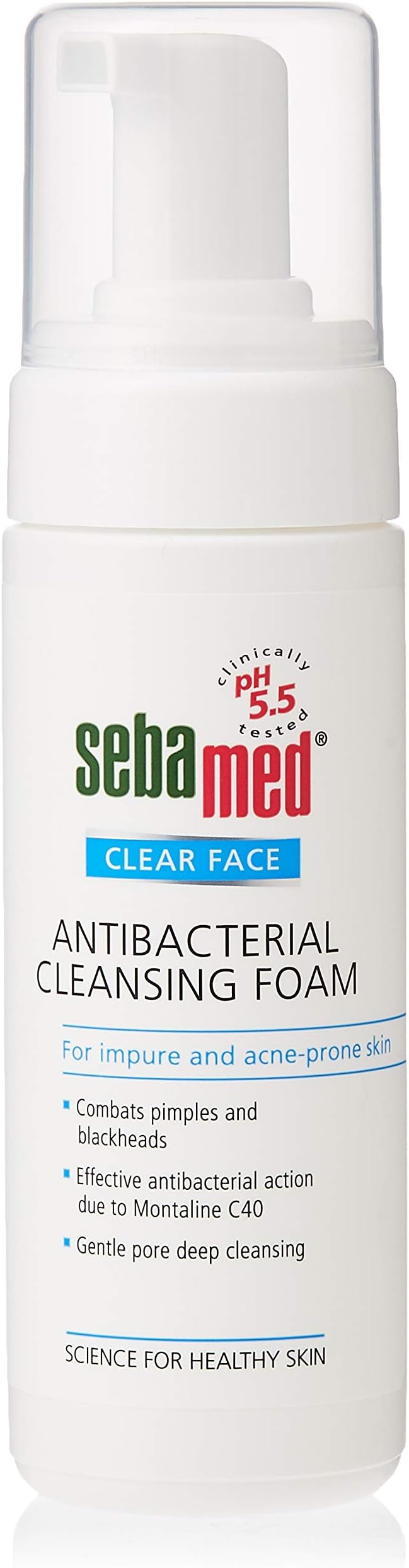 Sebamed Clear Face Antibacterial Cleansing Foam, 150 ml