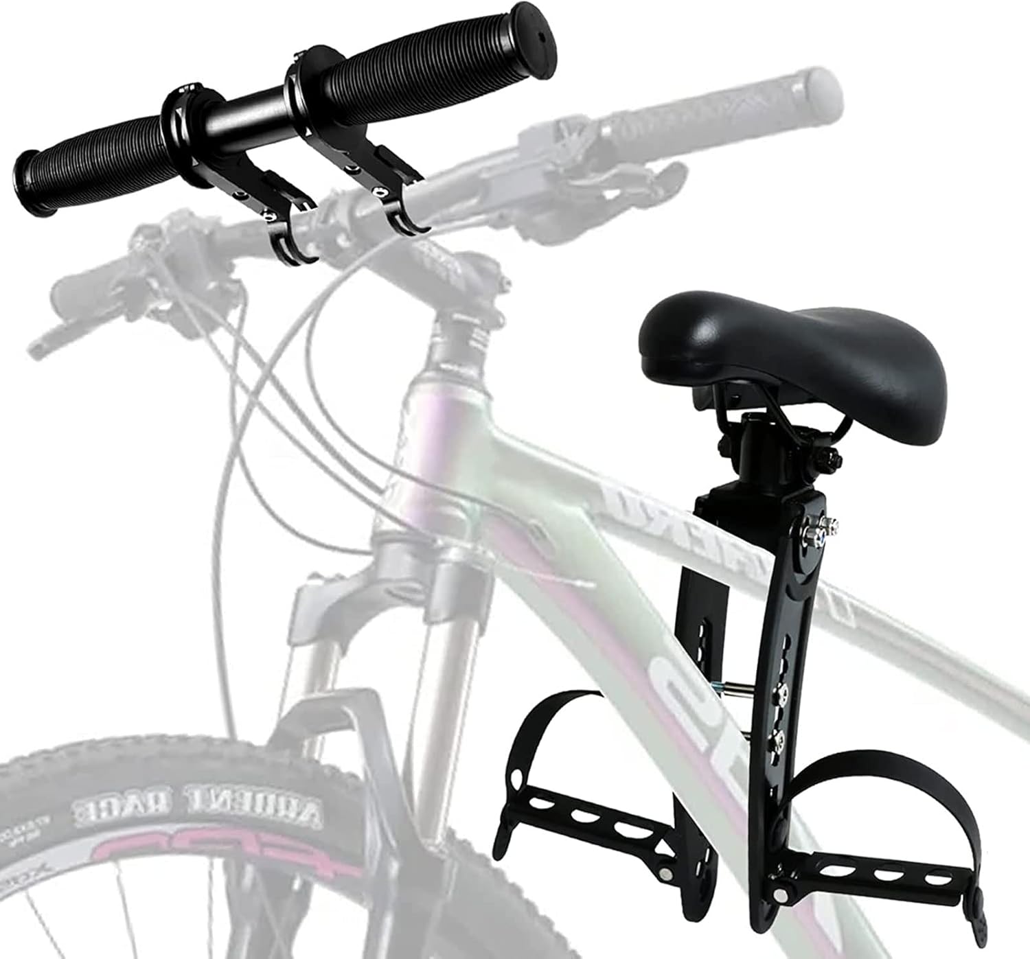 Amazon 自転車チャイルドシート 子供乗せ自転車 チャイルドシート ハンドルバー付きチャイルド自転車シート クッション付き マンテン