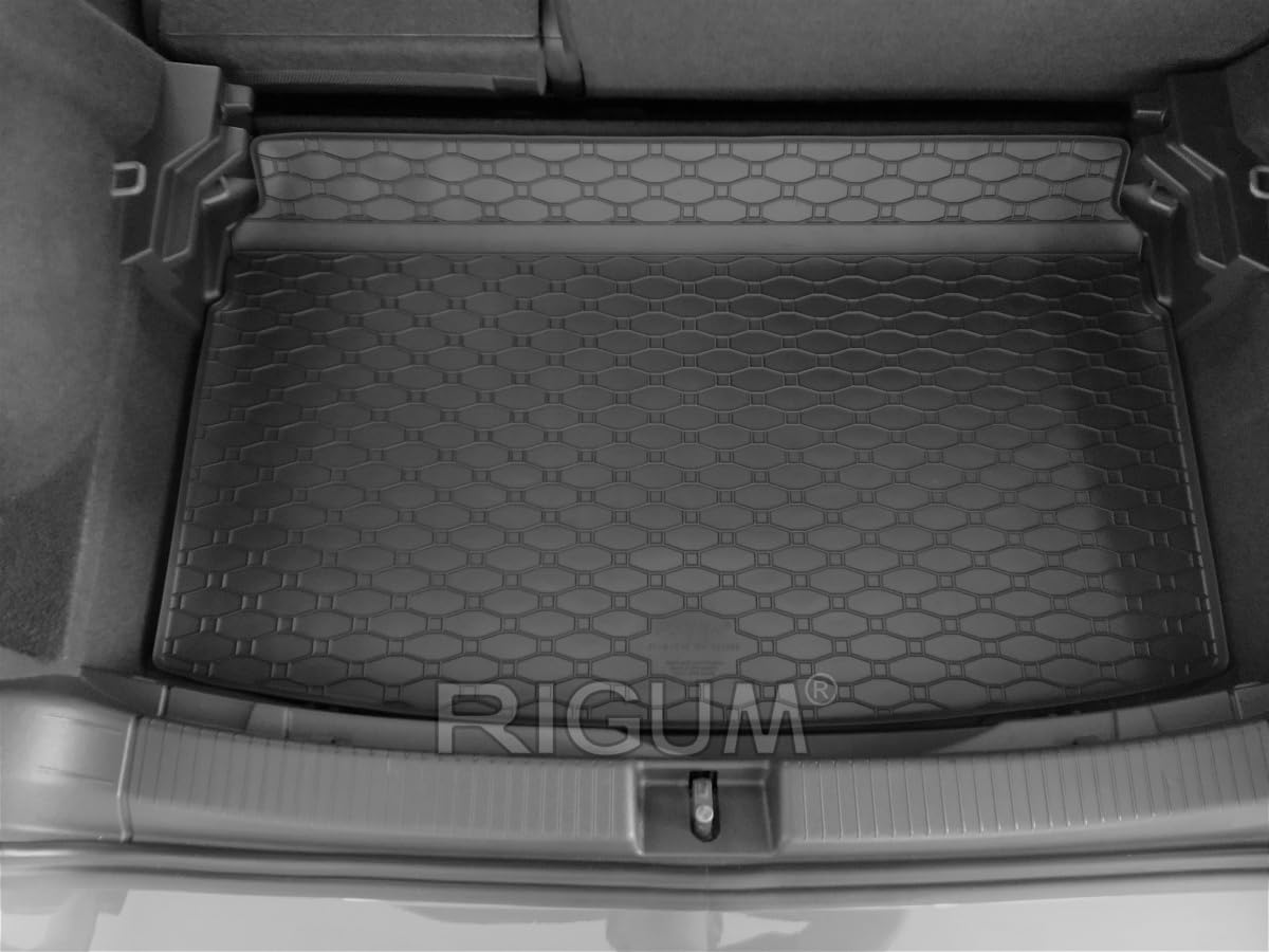 Kofferraumwanne und Gummifußmatten RIGUM geeignet für VW T-Cross ab 2018 Perfekt angepasst + Magic Eraser