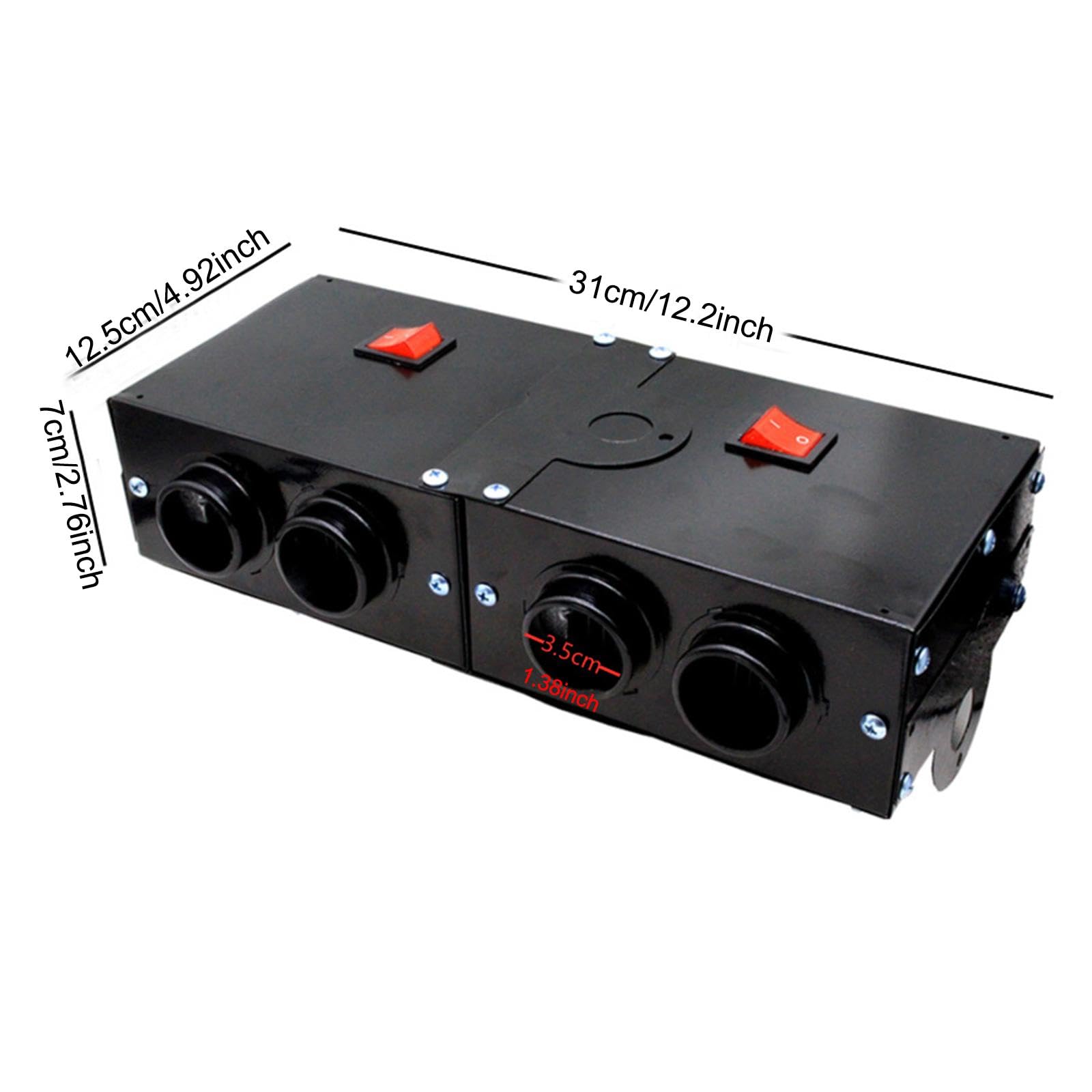 1 Pieza Calefactor Automóvil Calefactor Vehículo Ventilador Desempañador Descongelador Instantáneo Iron Material Función Automática Apagado a, 12 voltios