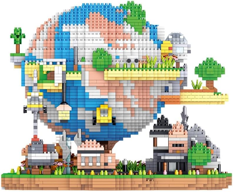 Global Village Micro Building Blocks Earth Architecture Model Building Set Global Village Building Kit 5452PCS