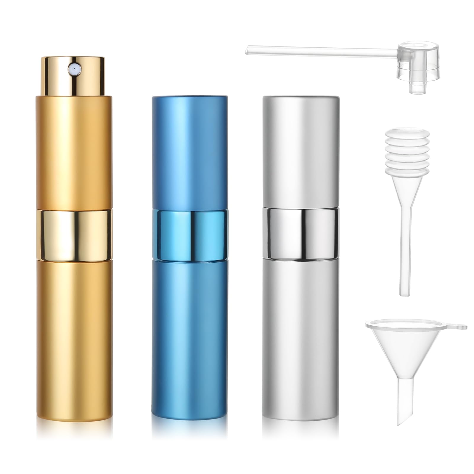 STSFI 8ml perfume travel refillable (3 PCS), cologne atomizer, portable cologne sprayer and refillable perfume for travel
