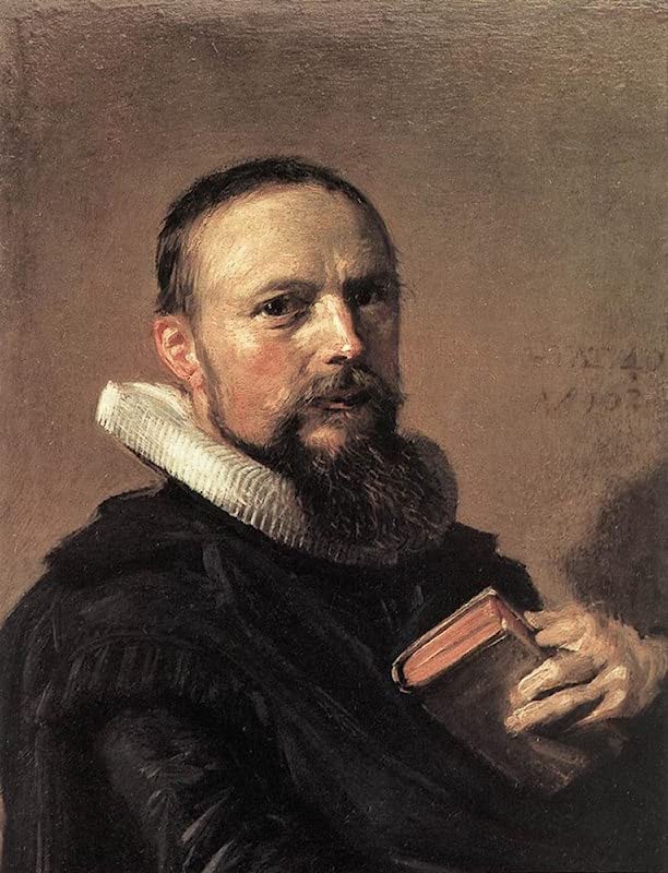Tableau Samuel Ampzing Frans Hals affiche art mural vintage décoration chambre 60x90cm