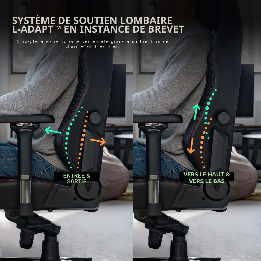 Secretlab Chaise Gaming Titan Evo Black3 - Tissu, Ergonomique, Noir | Support lombaire, Ergonomique, Inclinable, Appui-tête magnétique, Standard (jusqu'à 130 kg), Accoudoirs 4D, Confort durable