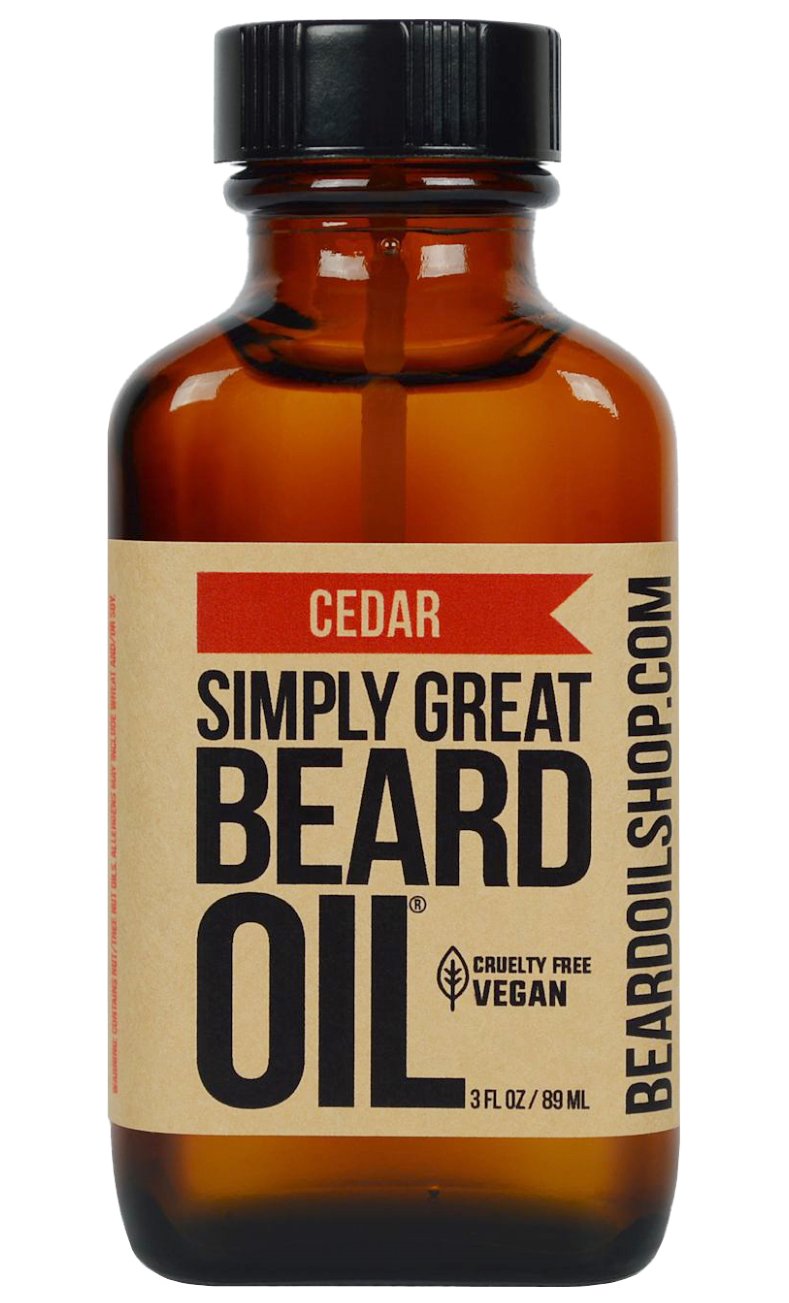 Sam’s Natural Simply Great Beard Oil - Cedar Scented - Vegan - 3 FL OZ
