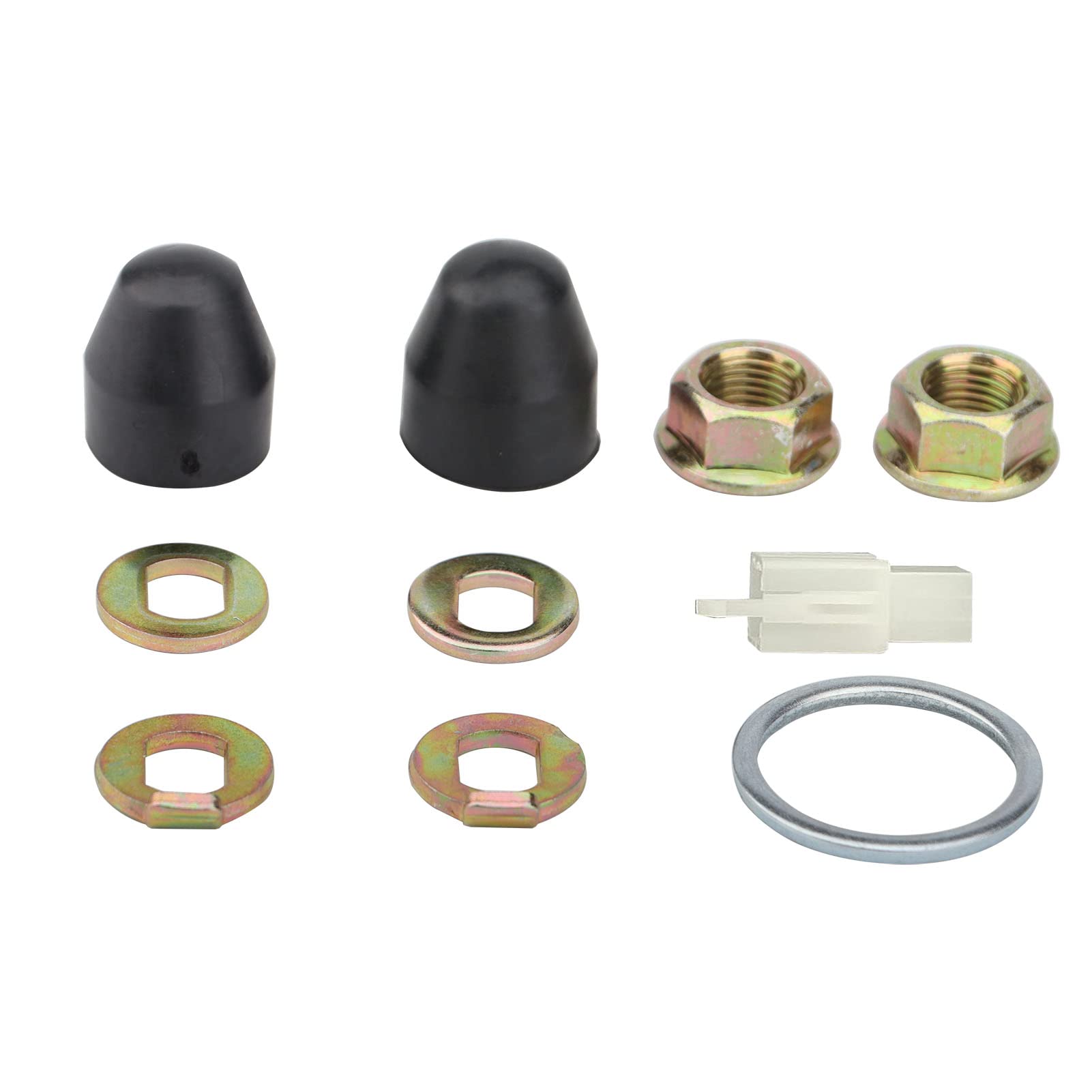 Photo 1 of LGEGE 14mm Screw Kit for E-Bike Hub Motor, Washer Shaft Screw Cap Nut Set for Ordinary Electric Bicycle Motors