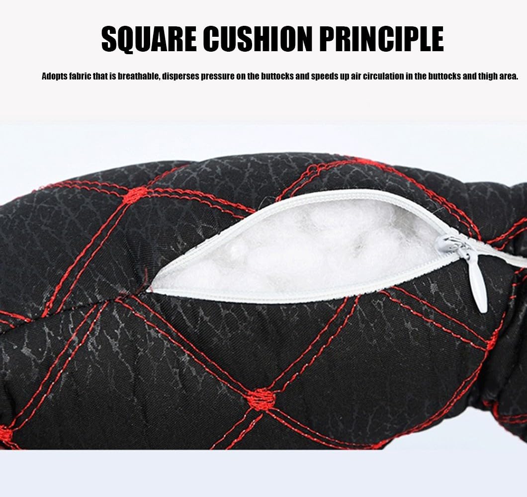 Genérico Cojín De Asiento De Inodoro para Personas Mayores, Cojín Antiescaras para Silla De Ruedas, Algodón Grueso Transpirable con Alivio De Presión, PU Impermeable Antideslizante Fijo