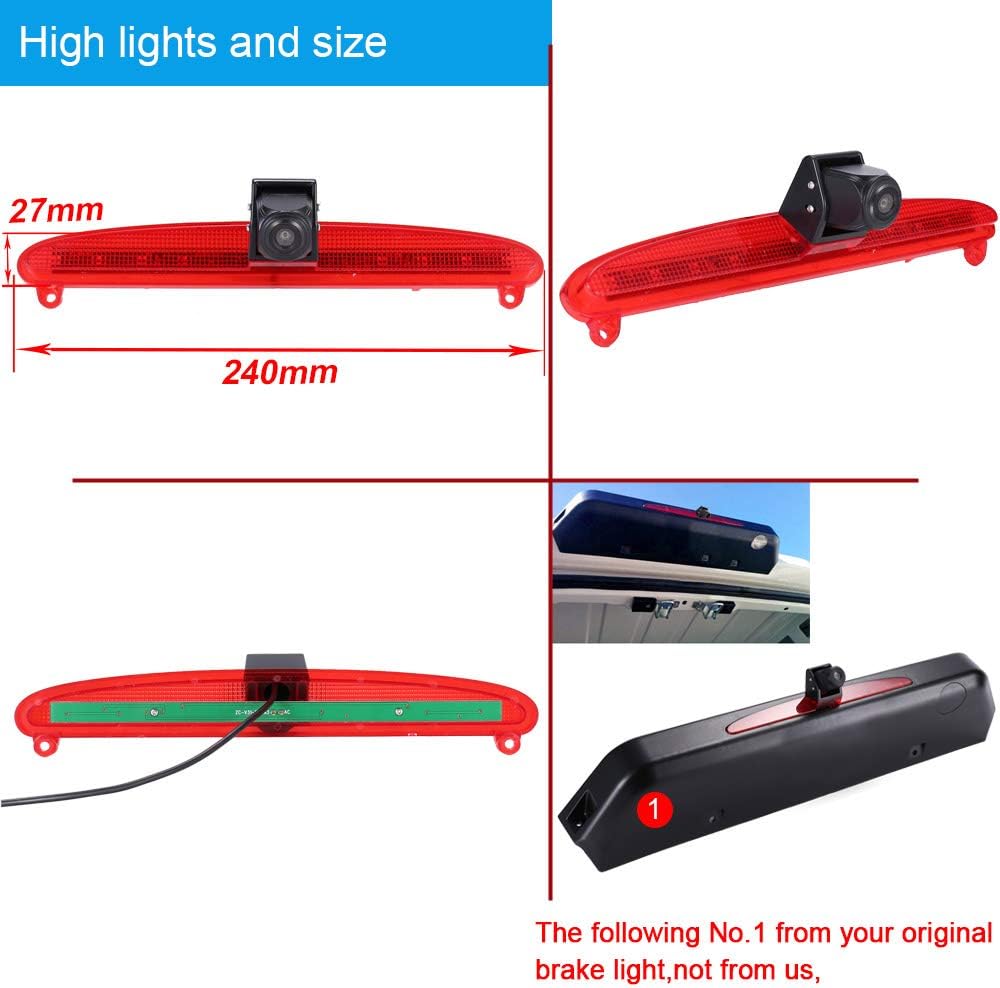 Transporter Van HD Night Vision Waterproof Car Reversing Camera for Iveco Daily 6 2015-2017