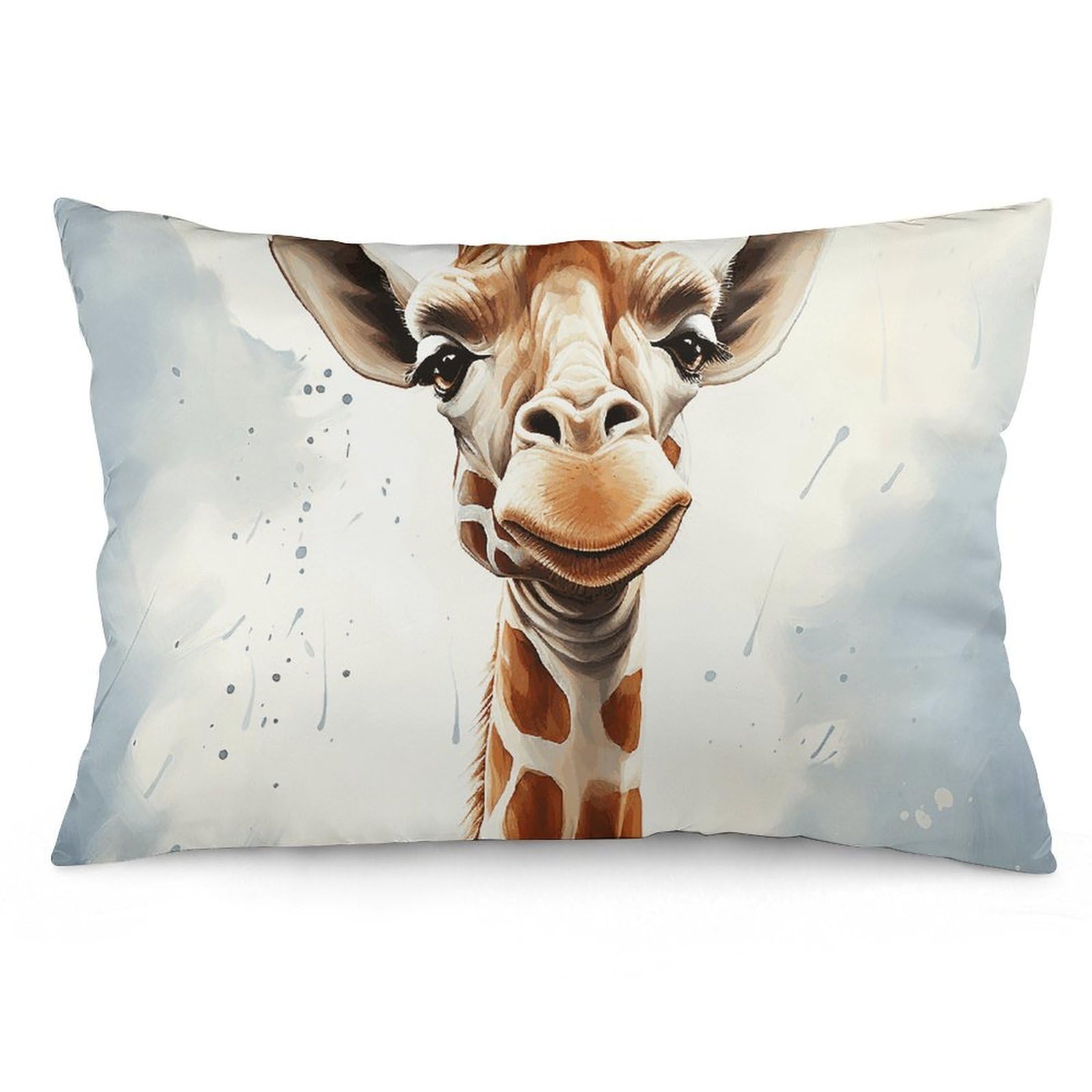 NTVOWPZO 2 Pack Decoration Throw Pillow Covers 12 "x20 Pillowcases Covers Clever Giraffe Pillowcases Modern Farmhouse Home Decor Sofa Cushions Covers for Couch Bed Living Room