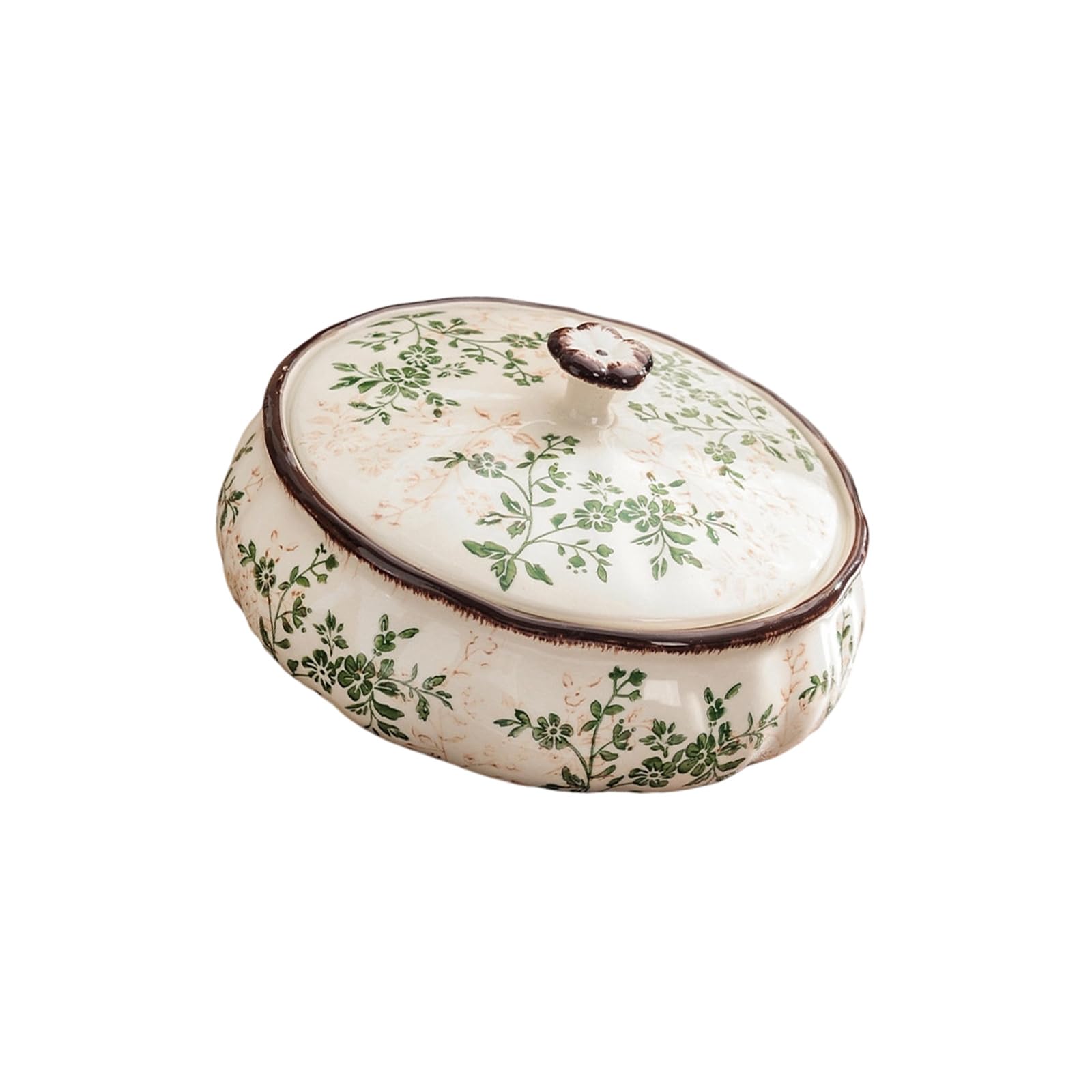 JSGHGDF Ceramic Tissue Dispenser/Fruit Platter/Dried Fruit Box/Vase/Chopsticks Holder Handcrafted Decorative Storage Box Traditional Kitchen Storage