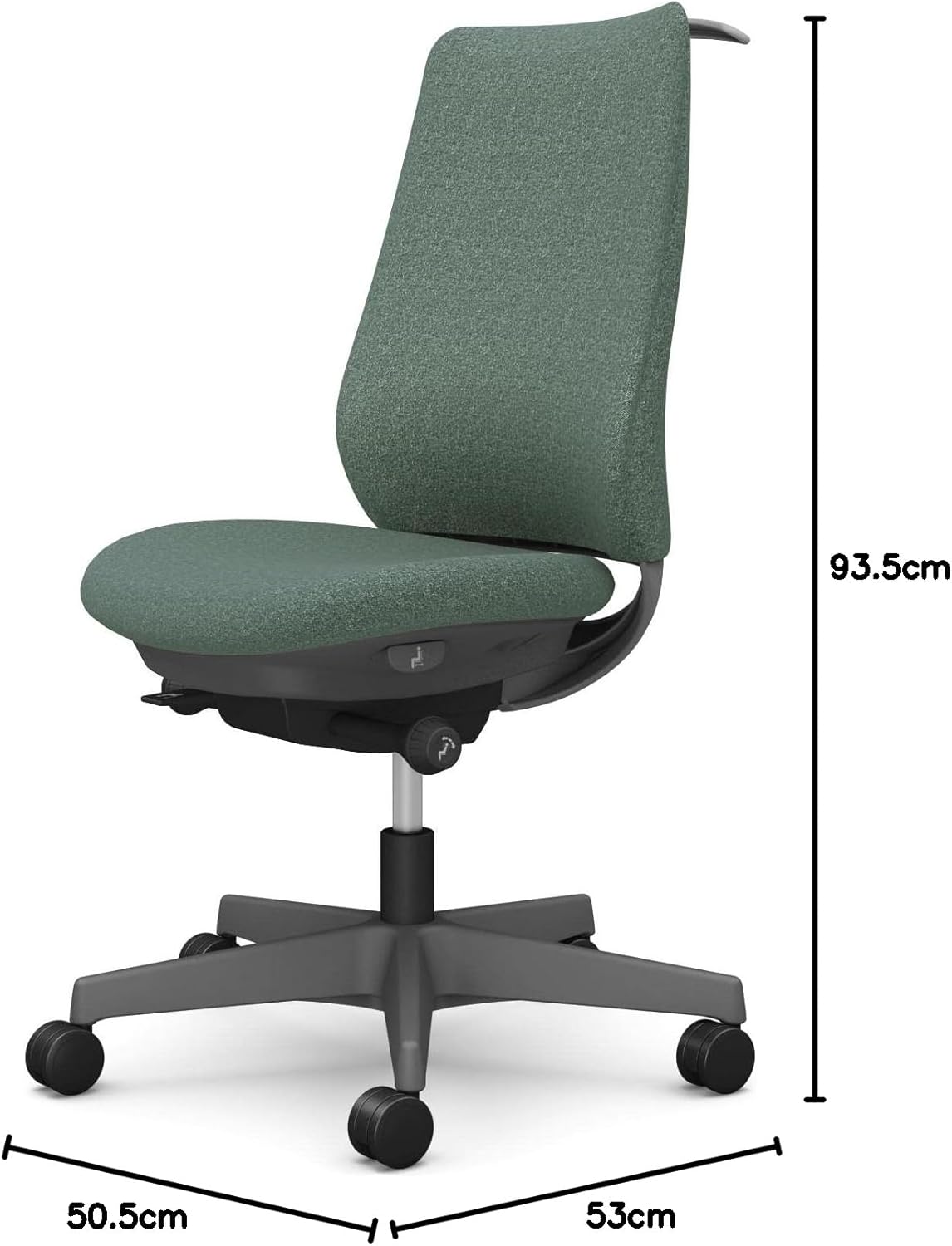 Side view of Okamura Potam Office Chair