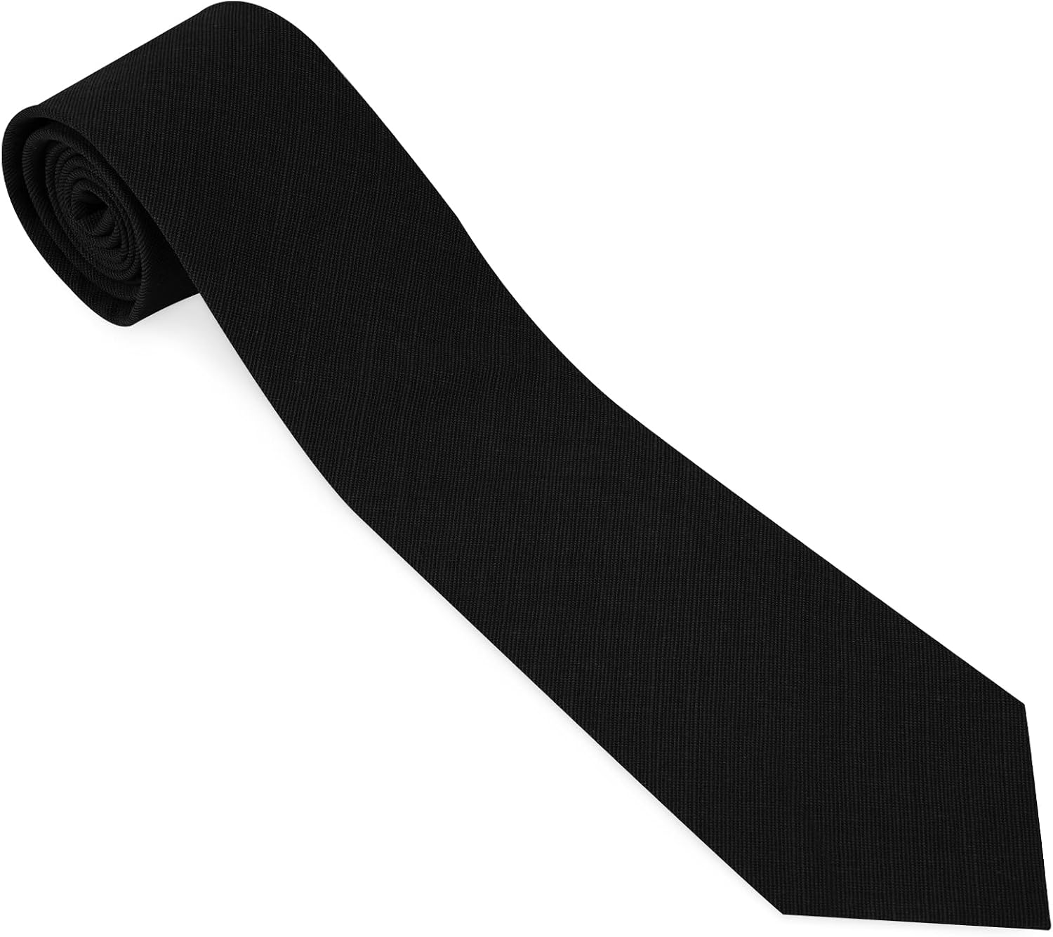 Men’s 2.5-Inch Slim Solid Cotton-Linen Necktie with Gift Box