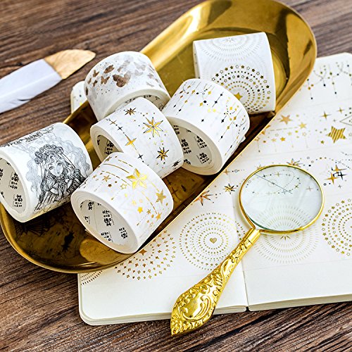 YELOWKIS Washi Tape Oro sventato stile gotico