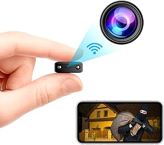 Pyzzia Hidden Camera for Spy Small WiFi Hidden Camera 1080P HD Smart Home Cameras Mini Cameras Nanny Cam with Motion Sensor Night Vision App Control Cellphone Control No Battery No Need Wi-Fi