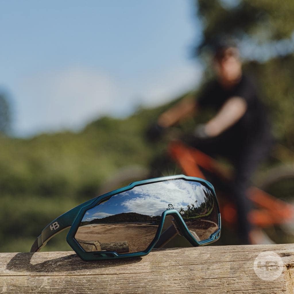 Vista 9 de Hot Buttered Gafas de sol HB SPIN Gafas de sol de rendimiento para hombres, mujeres, ciclismo, pesca, correr, conducir