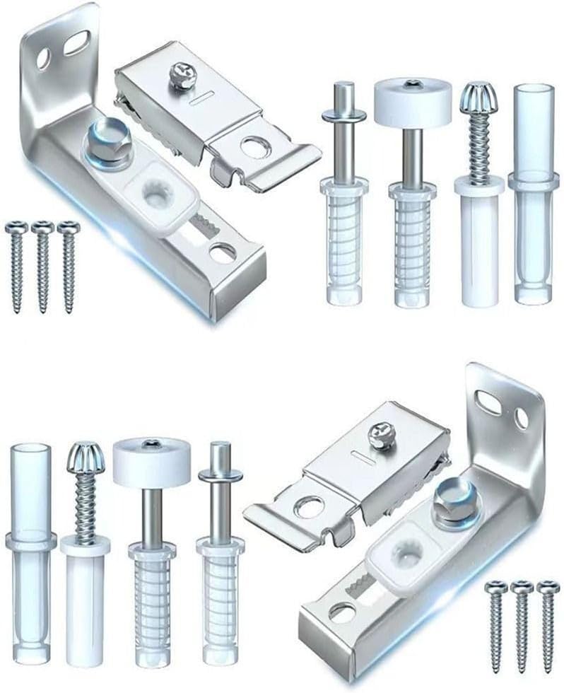 Bifold Door Track Repair Kit, Closet Folding Wheel Replacement with Nylon Steel Pivot Hinge Set for Sliding Wardrobe Guide Rollers, Accordion Garage Barn Door