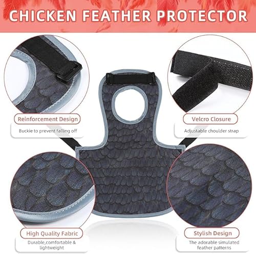 image for MYWSN Chicken Saddles for hens, Chicken Apron Back Protector for Hens 