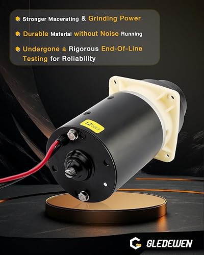 Vista 4 de Jabsco - Macerador de bomba 37072-0092, kit de montaje de motor de inodoro marino, compatible con Jabsco 37045, 37245, 37055, 37255, 37075, 37275