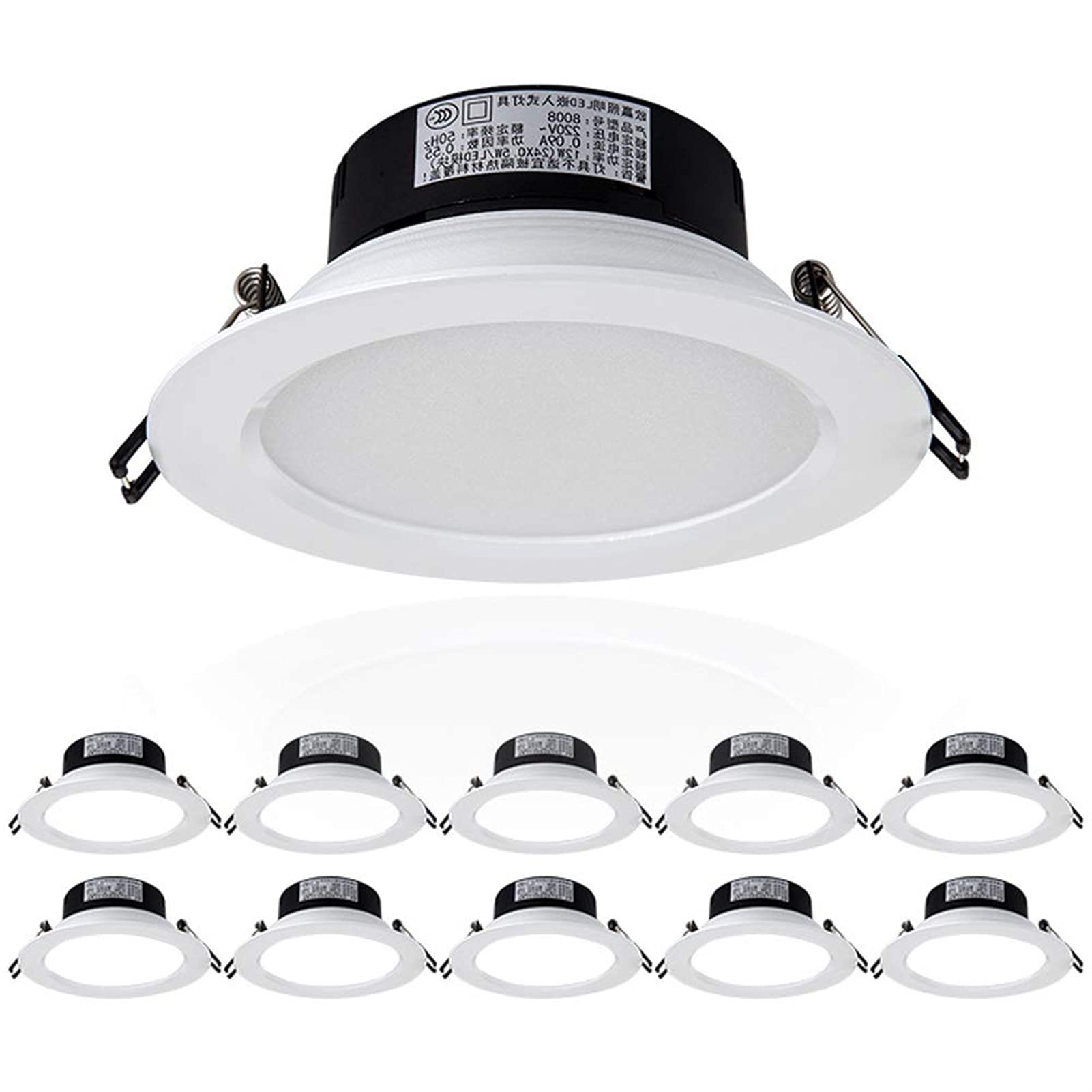 Focos empotrados LED redondos de 3w 5w 12w para renovar la luz de agujero del techo