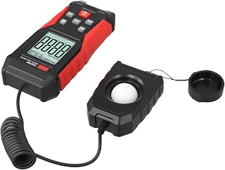 TA630B Luxmeter Light Meter 0.1–200,000 Lux Or 0.01–20,000 FC Range, Split Sensor, Silicon Photodiode, Backlit Display, Compact Portable Design