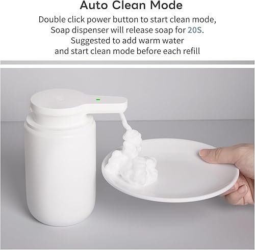 Miniatura 5 de Dispensador automático de jabón espumoso, dispensador de jabón de manos de espuma recargable sin contacto para baño, bomba de jabón para cocina,