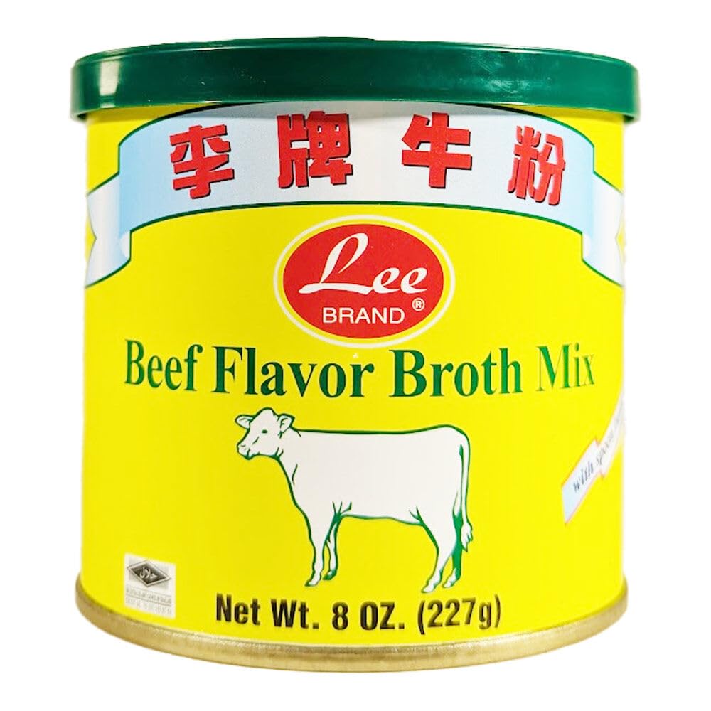 Lee Brand Beef Flavour Broth Mix for Soups, Soup Base, Hot Pot 227g 李牌牛粉