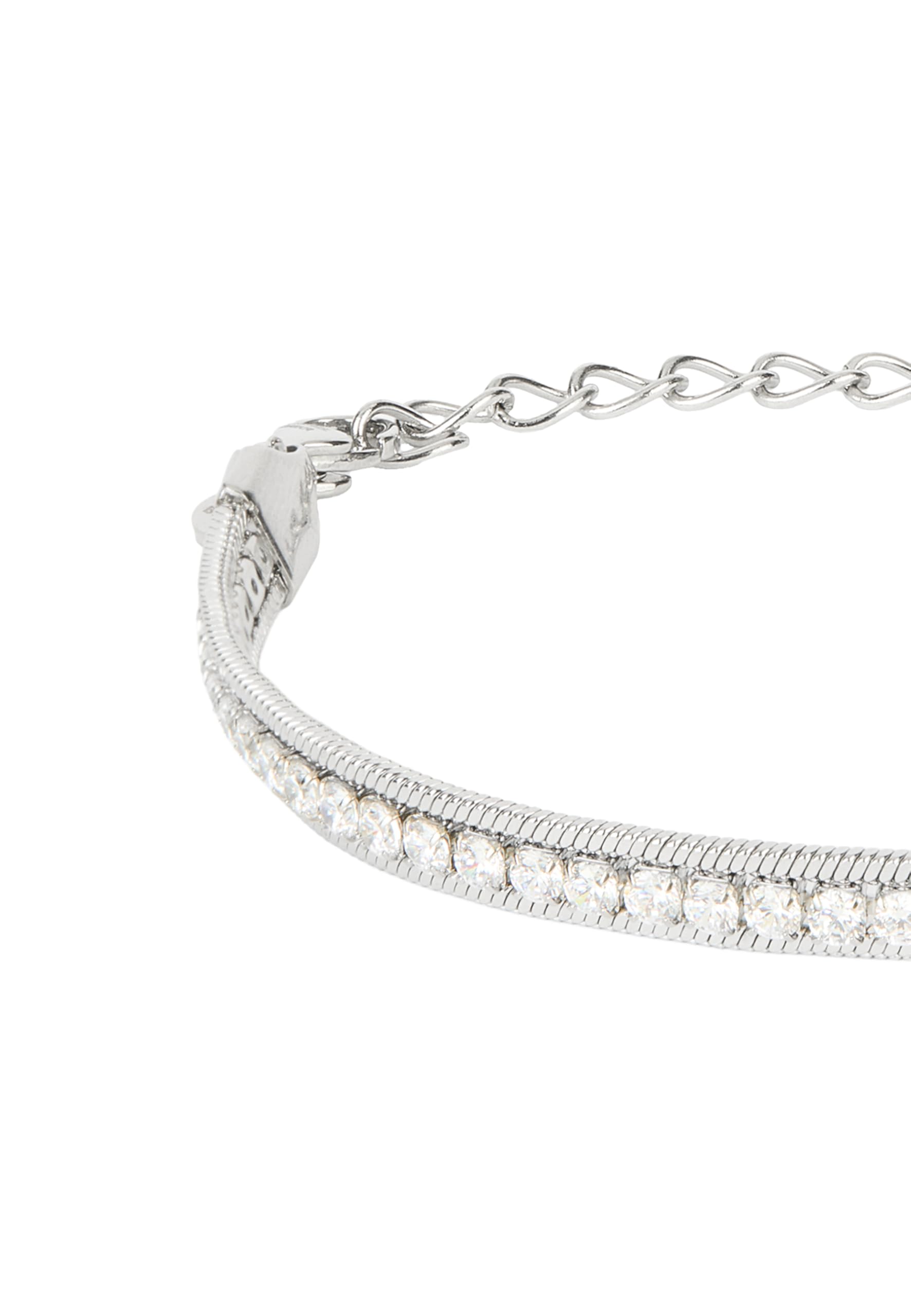 Breil, Bracciale Donna in Acciaio, Cristalli | Collezione EMMA, Bracciale, Dimensione 21 cm, Gioiello idee regalo donna