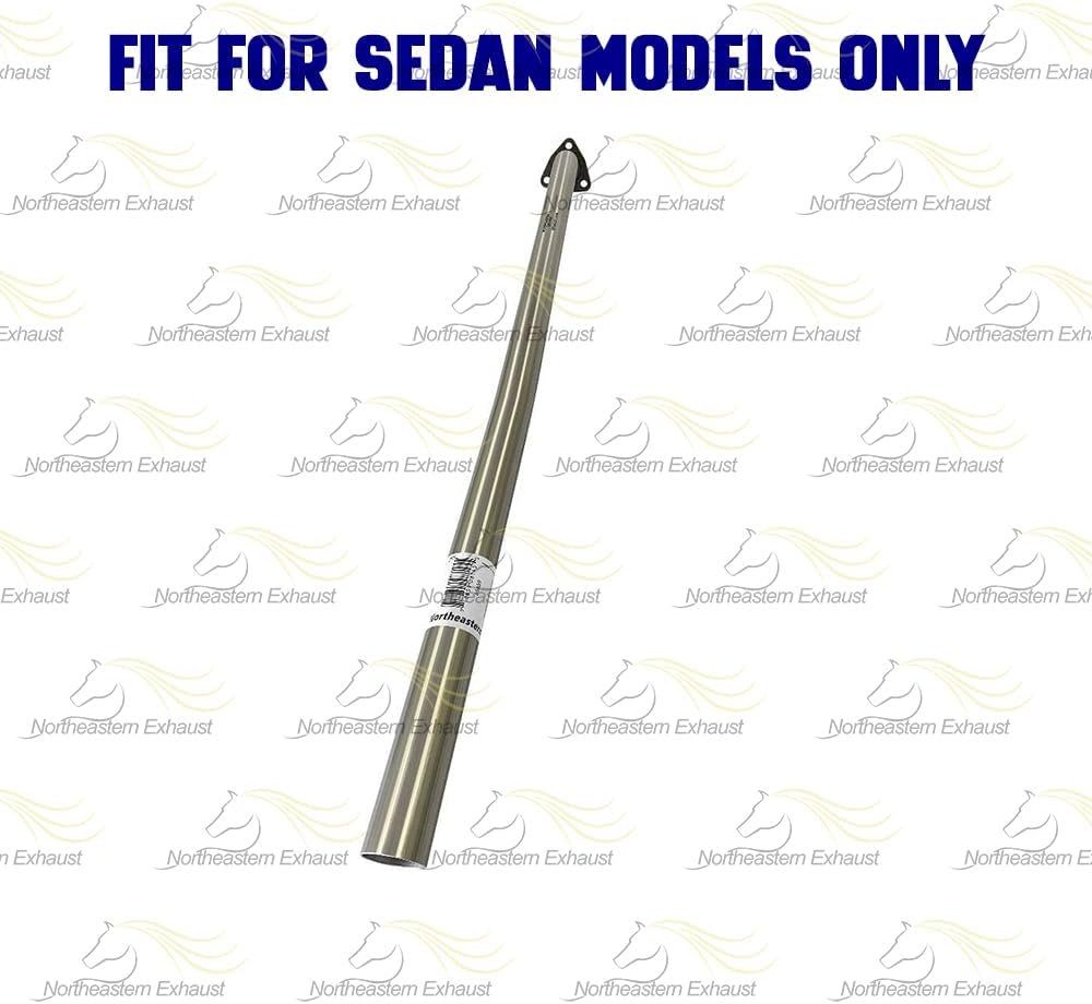 Exhaust Intermediate Resonator Pipe for 2012-2015 Honda Civic 1.8L | Stainless Steel | Northeastern Exhaust | Free Gaskets, Clamp and Bolts & Nuts Included | Direct Fit