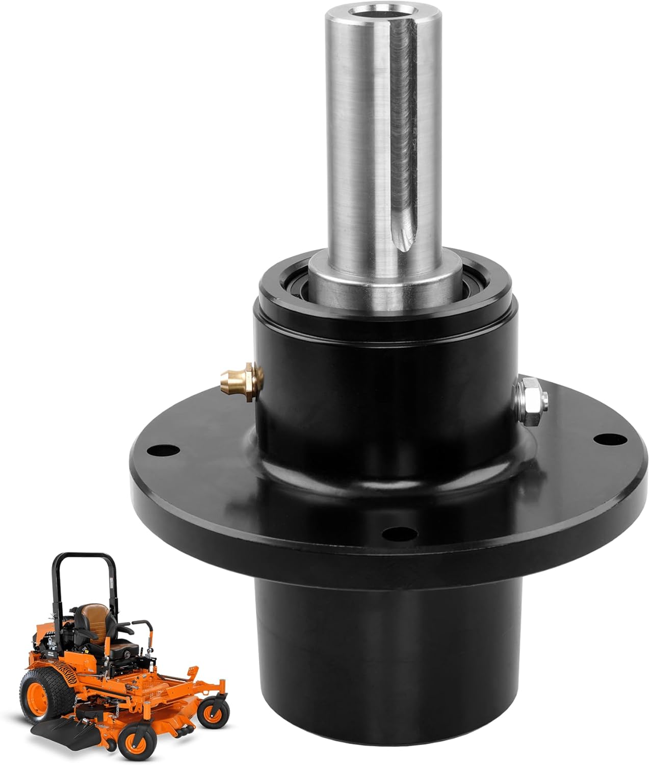 ATRACYPART Lawn Mower Spindle Assembly Fit for SCAG 46020 461663 46400 46631, Ferris 1530301 – Fits 48", 52", 61" Decks – Heavy-Duty Cast Iron with Zerk Fitting