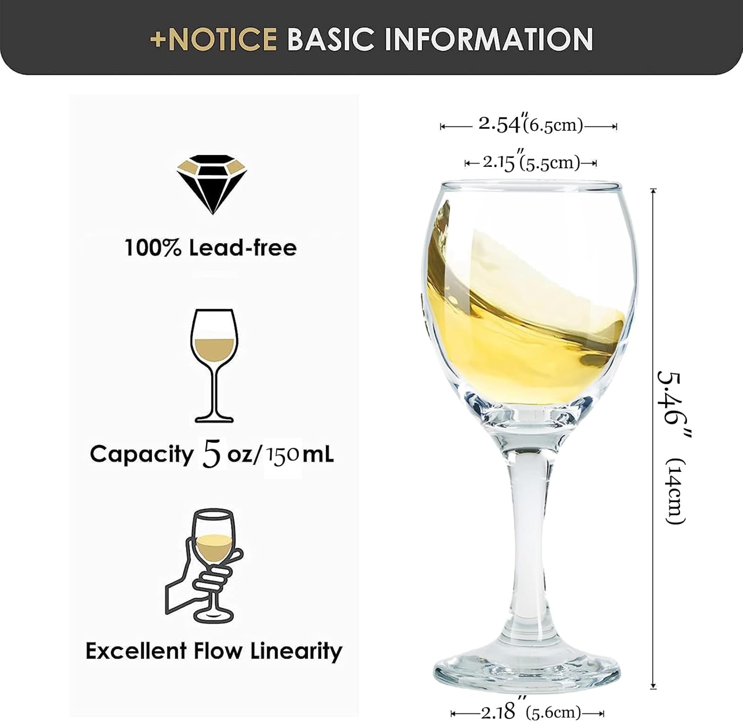 Small Wine Glasses Cordial Glasses With Stem | Limoncello Glasses Set of 12 | Port Wine Glasses 4.5oz|150Ml