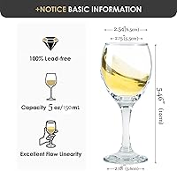 Vista 2 de Limoncello - Vasos de chupito con tallo, vasos cordiales para vino de Oporto de 3 onzas (juego de 6) (6, 4.5 onzas)