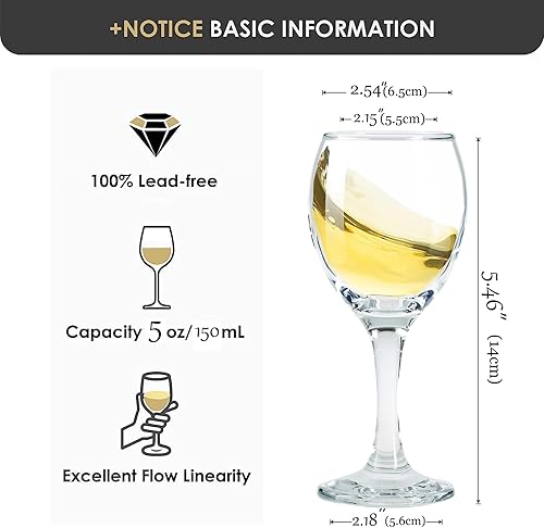 Vista 2 de Limoncello - Vasos de chupito con tallo, vasos cordiales para vino de Oporto de 3 onzas (juego de 6) (6, 4.5 onzas)