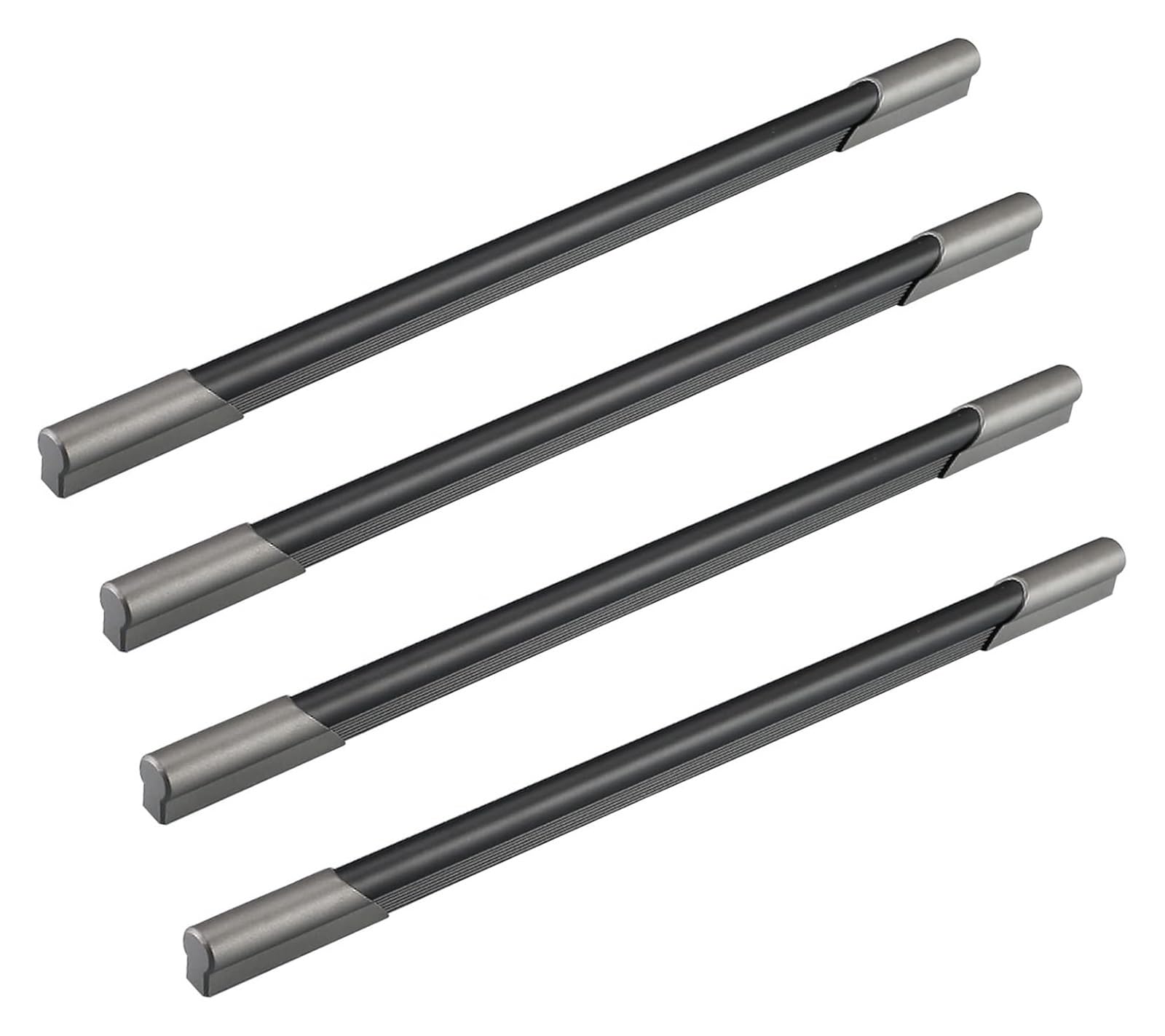 Mbhhu A Hidden Drawer Pulls，4 Pcs Cupboard Door Handles Luminum Lloy Cabinet Drawer Handles Modern Contracted Furniture Wardrobe Pulls Kitchen Handles,For Dressers Wardrobes Home(,Hole Distance 320Mm)