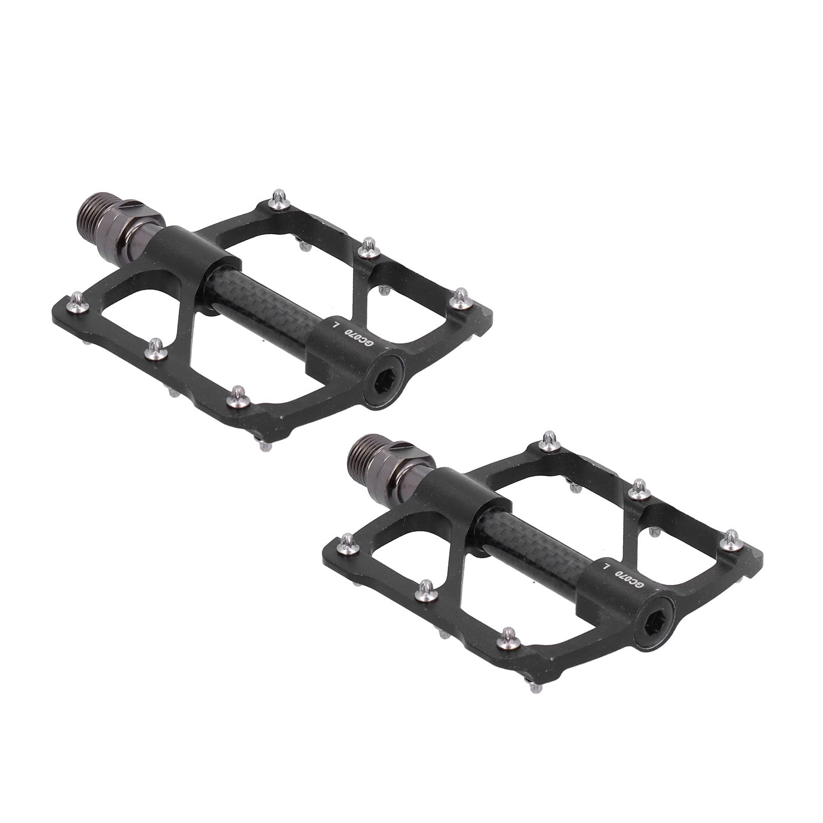 Pedales de Bicicleta con 3 Rodamientos, Pedales Ligeros de Aleación de Aluminio para Montaña/Carretera para Mayor Estabilidad y Agarre, 1 par