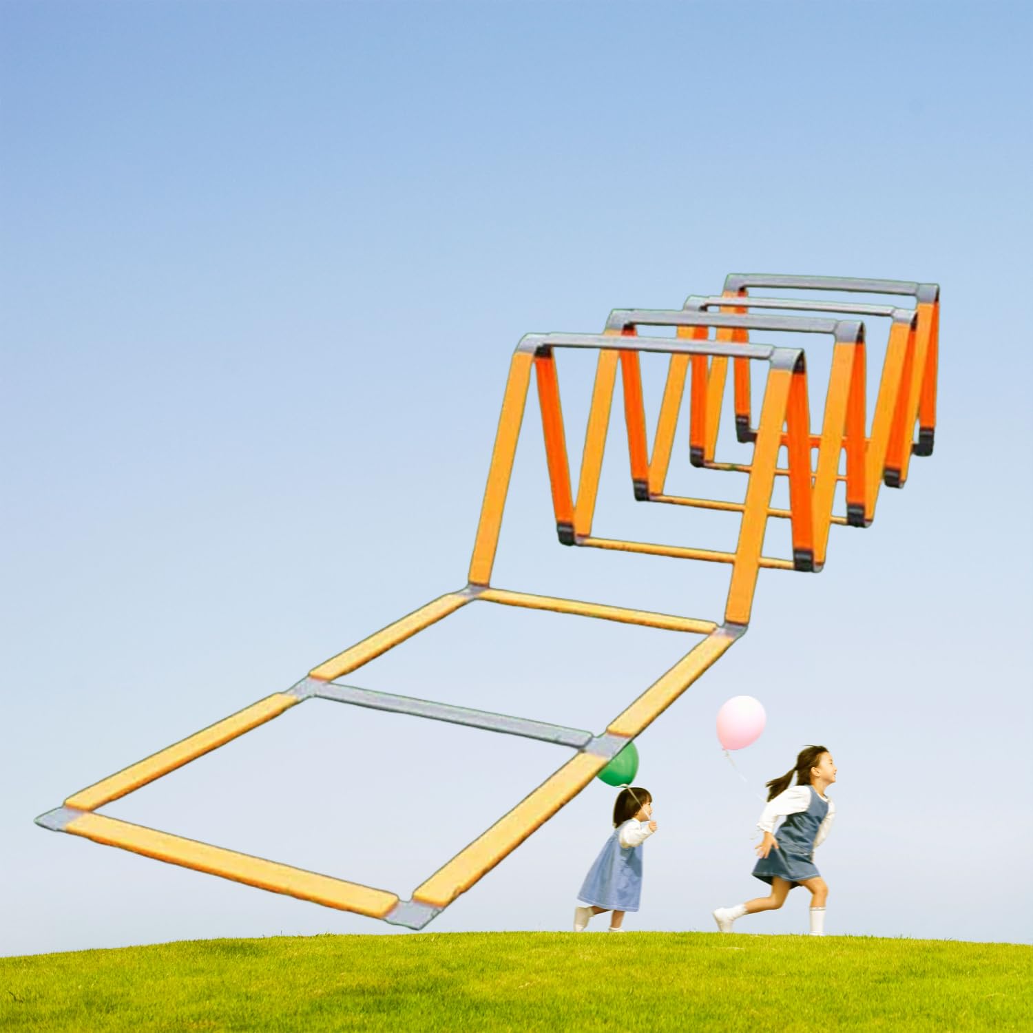 Escalera de entrenamiento de agilidad para trabajo de pies, equipo deportivo ligero para deportes, uso multifuncional para entrenamiento al aire libre, fácil montaje