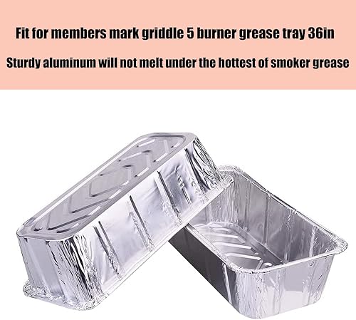 Miniatura 9 de Paquete de 30 forros de bandeja de grasa para miembros Mark de 4 quemadores y Pro-Series de 5 quemadores para exteriores, plancha de gas plana para
