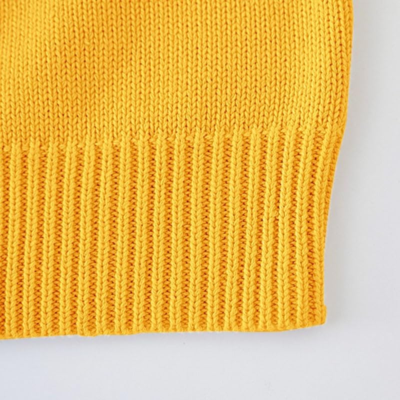 Kids Toddler Girl Knit Cardigan Sweater Buttons Long Sleeve Uniform Sweater Lightweight Outerwear for Fall Winter4