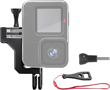 Aluminum Vertical Mount for Gopro Hero 13 12 11 10 9 Black Action Cameras | 90 Degree Direction Adapter Elbow Mount for Gopro Hero 13 12 11 10 9