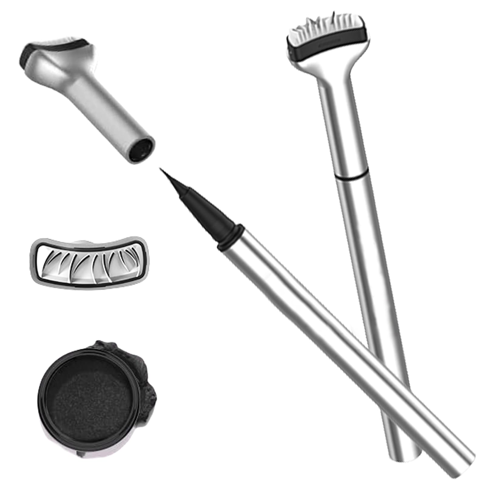 Moguri 2 en 1 delineador de pestañas inferiores, sello de pestañas Lazy Lash Stamp con tinta impermeable y resistente a las manchas, con sello de pestañas, herramienta reutilizable para sellos de