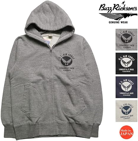 バズリクソン　U.S. ARMY エアフォース ジップアップスウェット 61RbHURLkzL._AC_SX466_.jpg