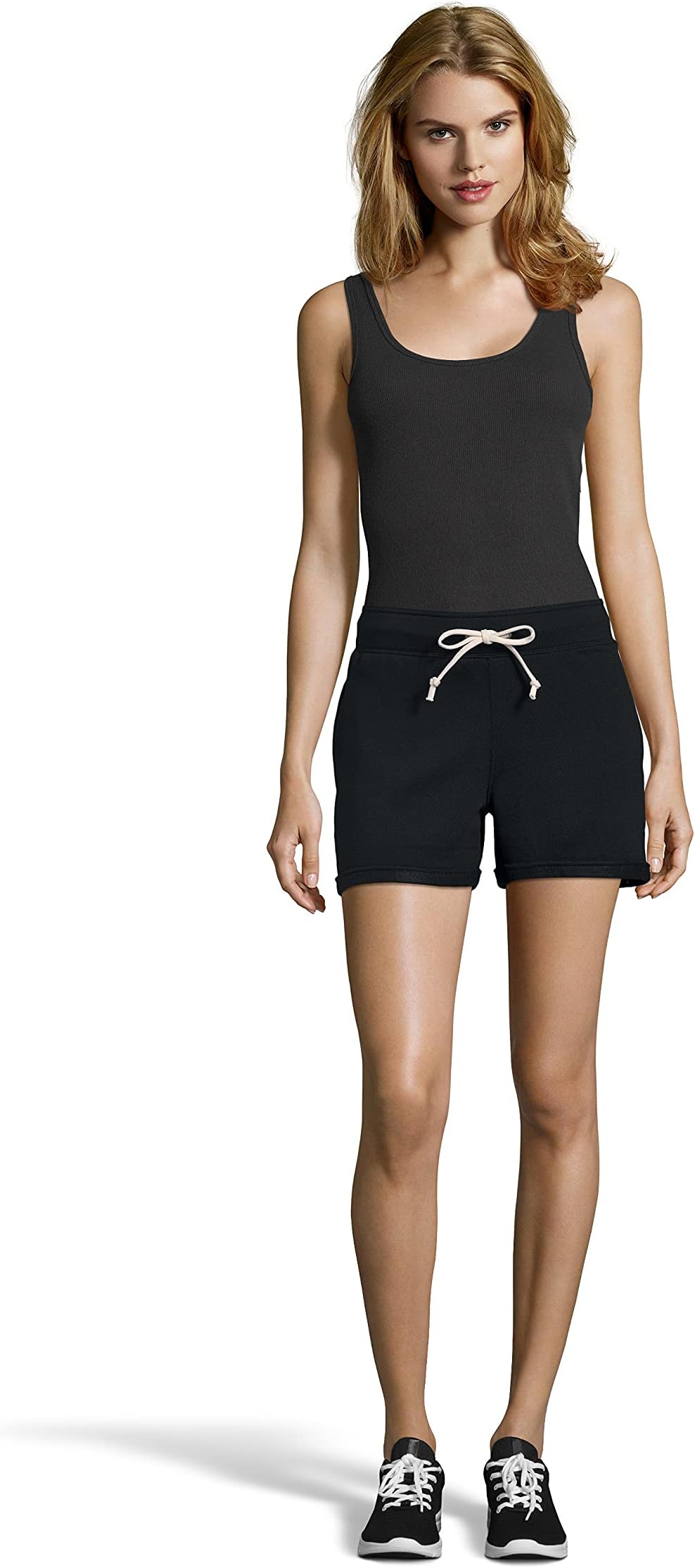 HanesWomen’s Fleece Shorts, Luxe Collection Lightweight Fleece Shorts for Women, Women’s Training Shorts