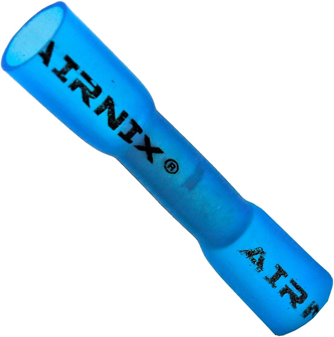 AIRNIX 300 Piece Blue Heat Shrink Butt Connectors, Insulated Crimp Butt Splice, Water and Vibration Proof, Corrosion Free, Gauge Range 16-14AWG for Industrial Applications