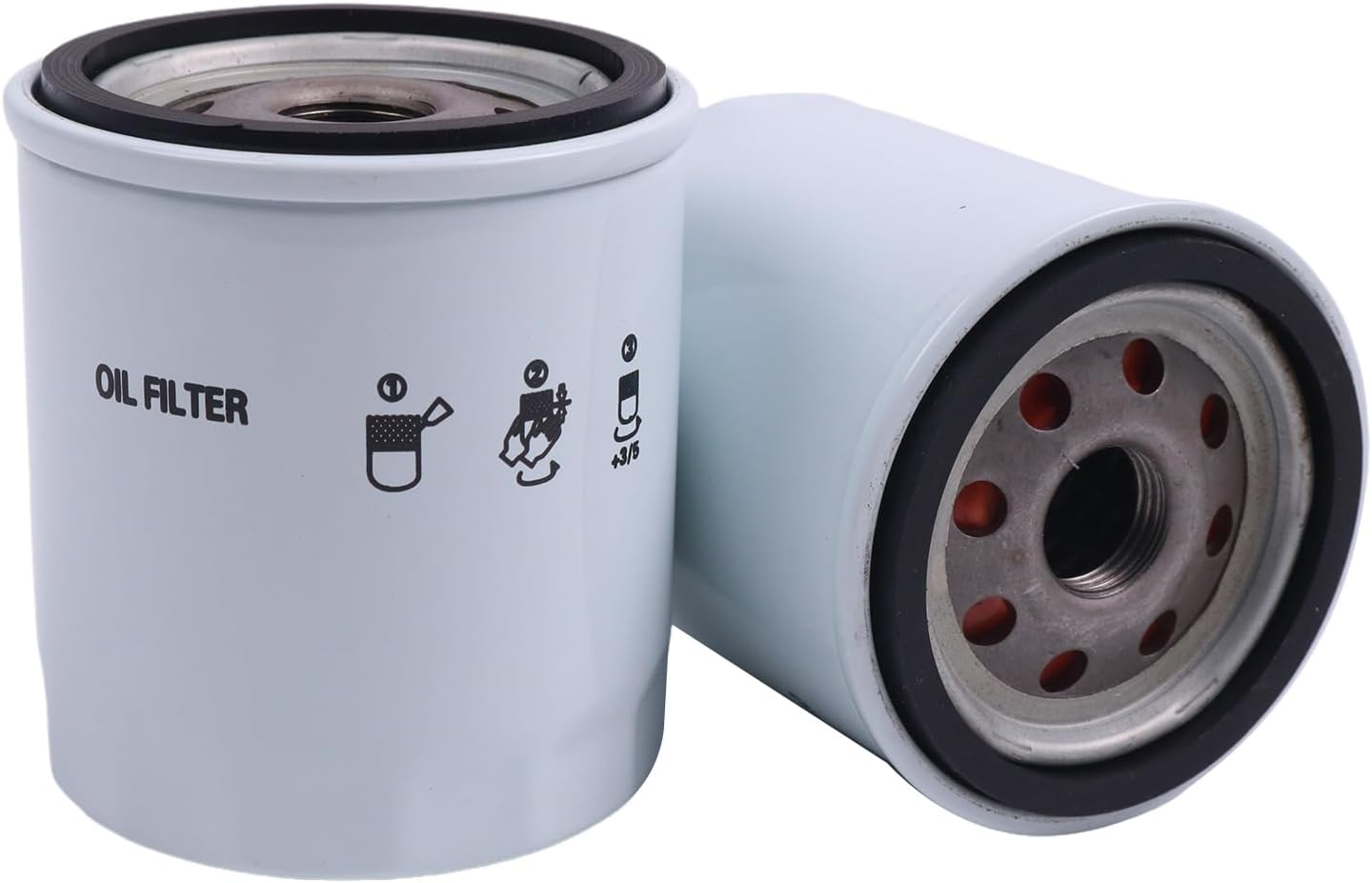 2PCS Heavy Duty Oil Filter 84475542 87415600 SBA140517020 Compatible with Ford New Holland 1020 1025 1030 2035 3040 L170 L175 TC25 TC29 TC30 TC35 TC40 TC45 TT45A TT50A TZ18A TZ22D TZ24D
