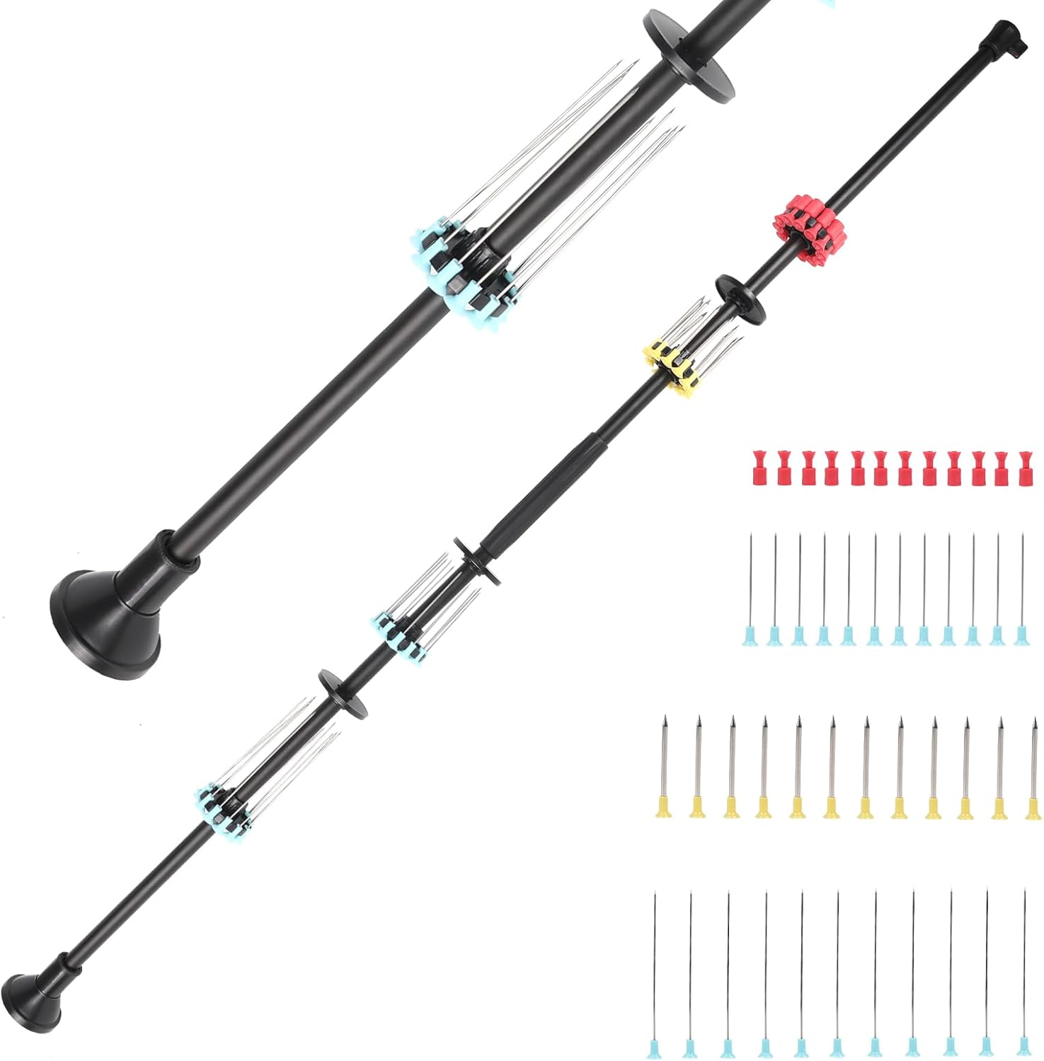 2025 Upgraded 36'' .40 Cal Blow Dart Gun for Adults Hunting - All-Aluminum Kit with 48 Darts, Optic Sight, Tactical Grip & Sling